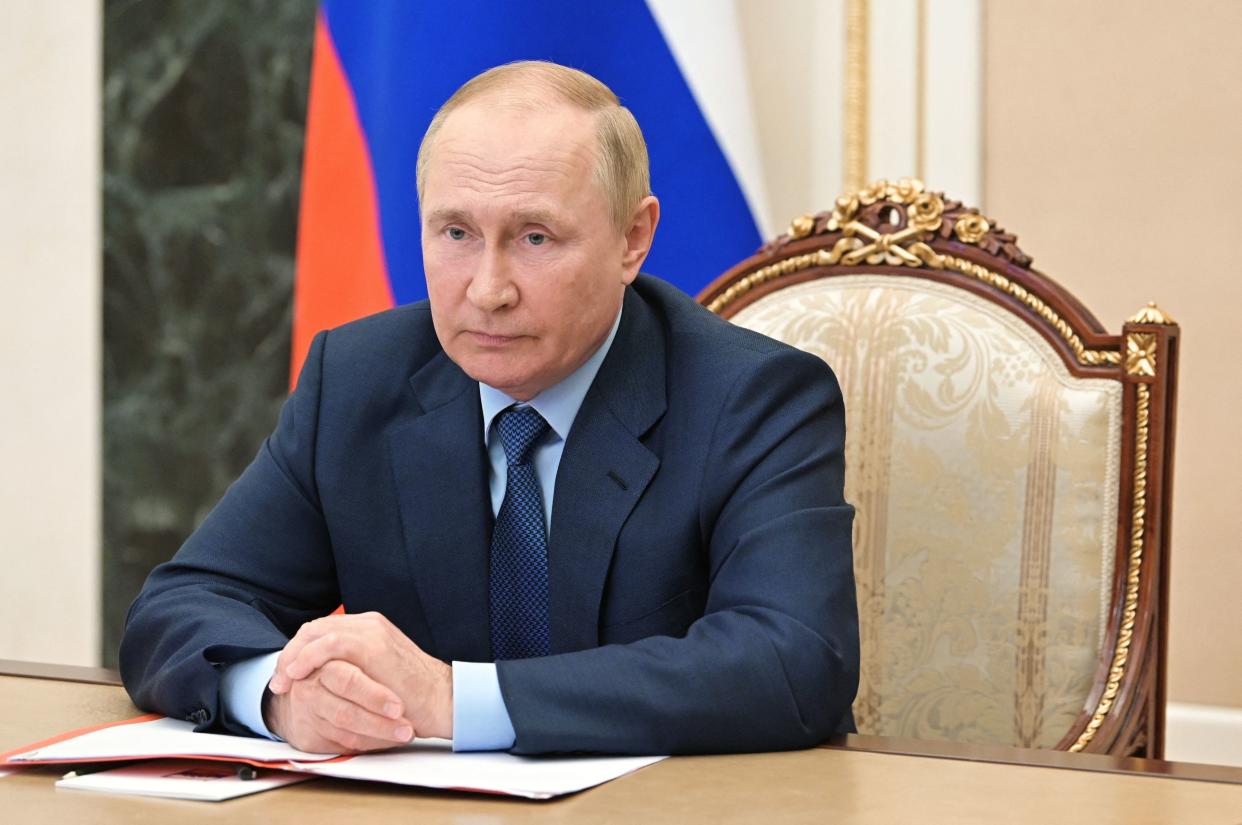 Russian President Vladimir Putin at the Kremlin.