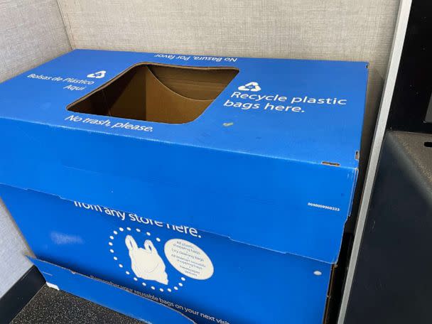 PHOTO: Drop-off bin in New Jersey to recycle plastic bags. (ABC News)