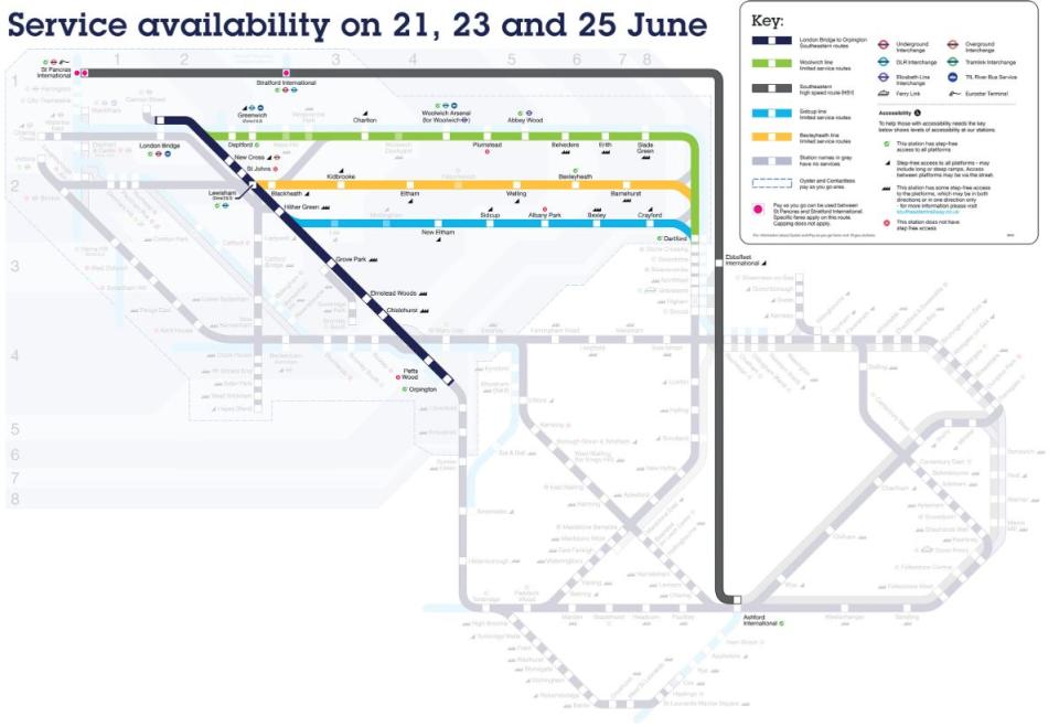 Much of the Southeastern network will be closed (Southeastern)