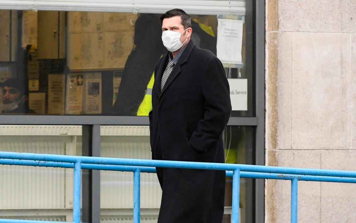 Justin Lowe leaving Poole Magistrates Court in Dorset - Graham Hunt/BNPS