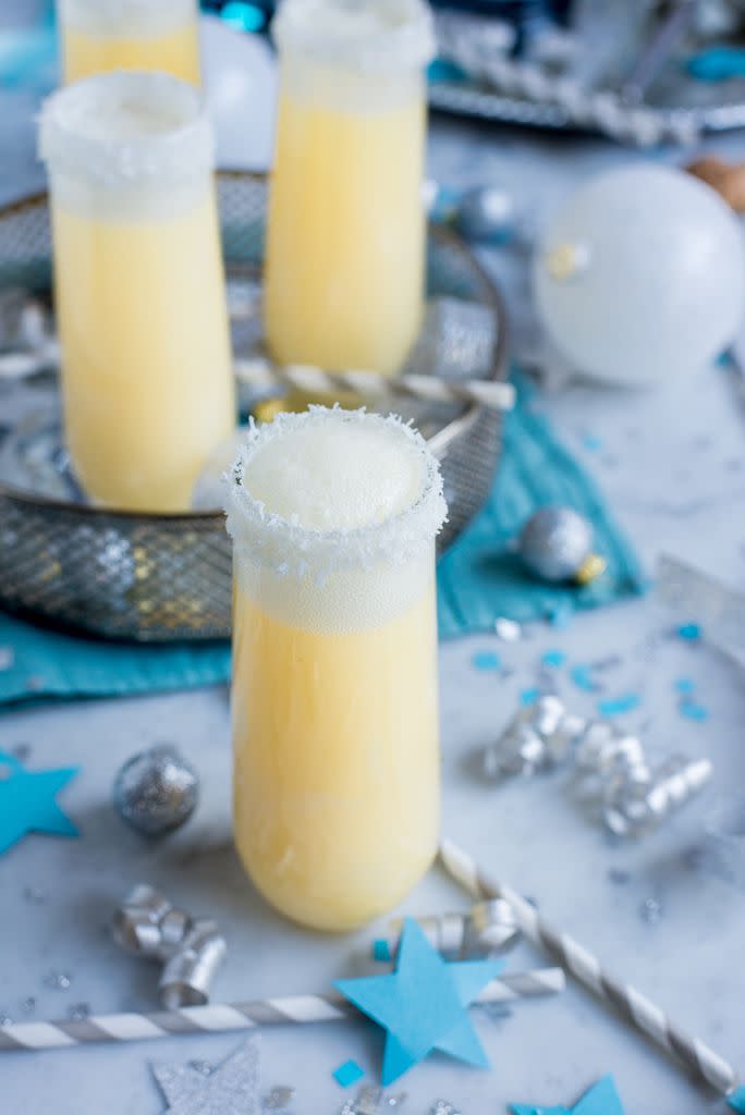 Pineapple Coconut Champagne Mimosa