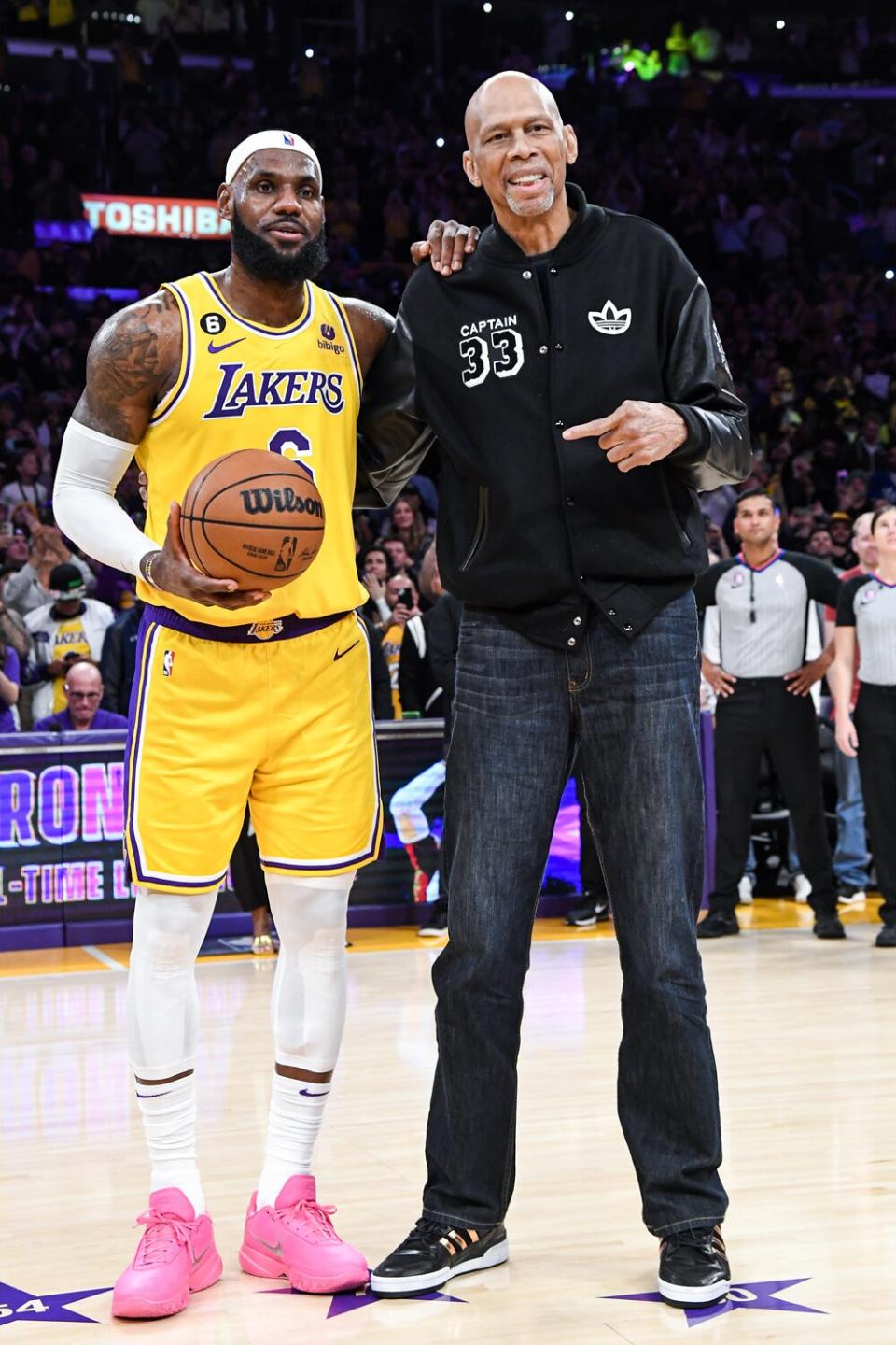 LeBron James and Kareem Abdul-Jabbar