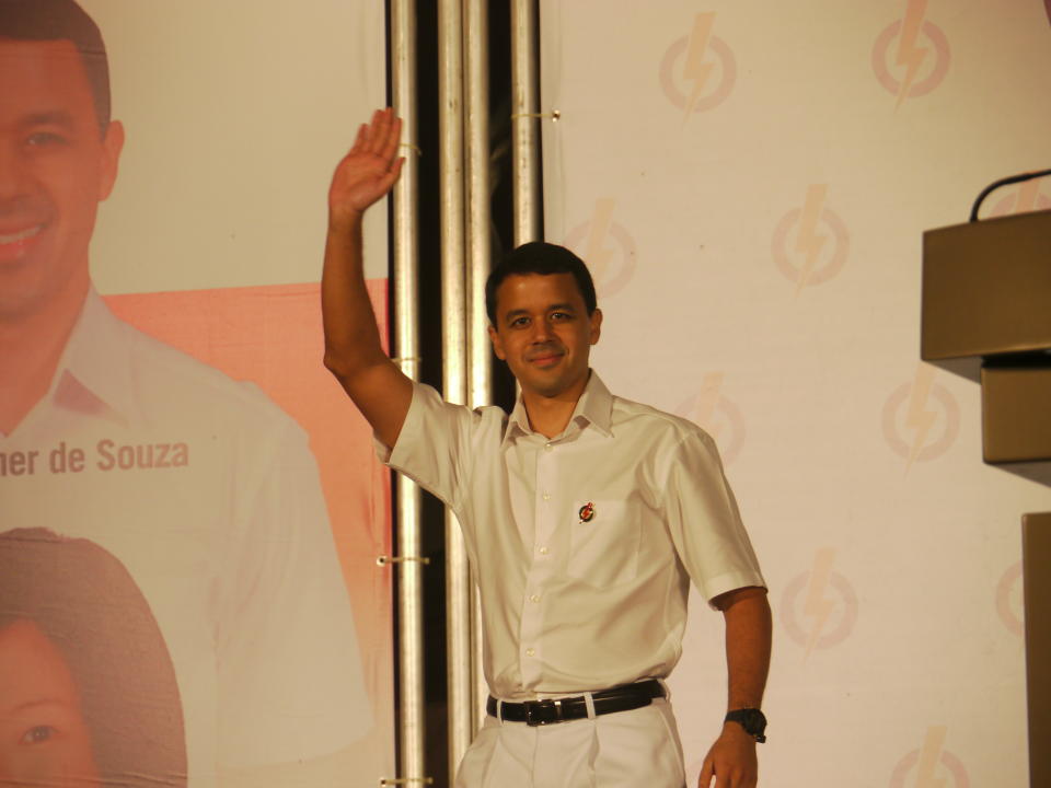 Candidate Christopher De Souza slammed the SDP's manifesto as 'dangerous'. Monday, May 2. (Yahoo! photo/ Faris Mokhtar)