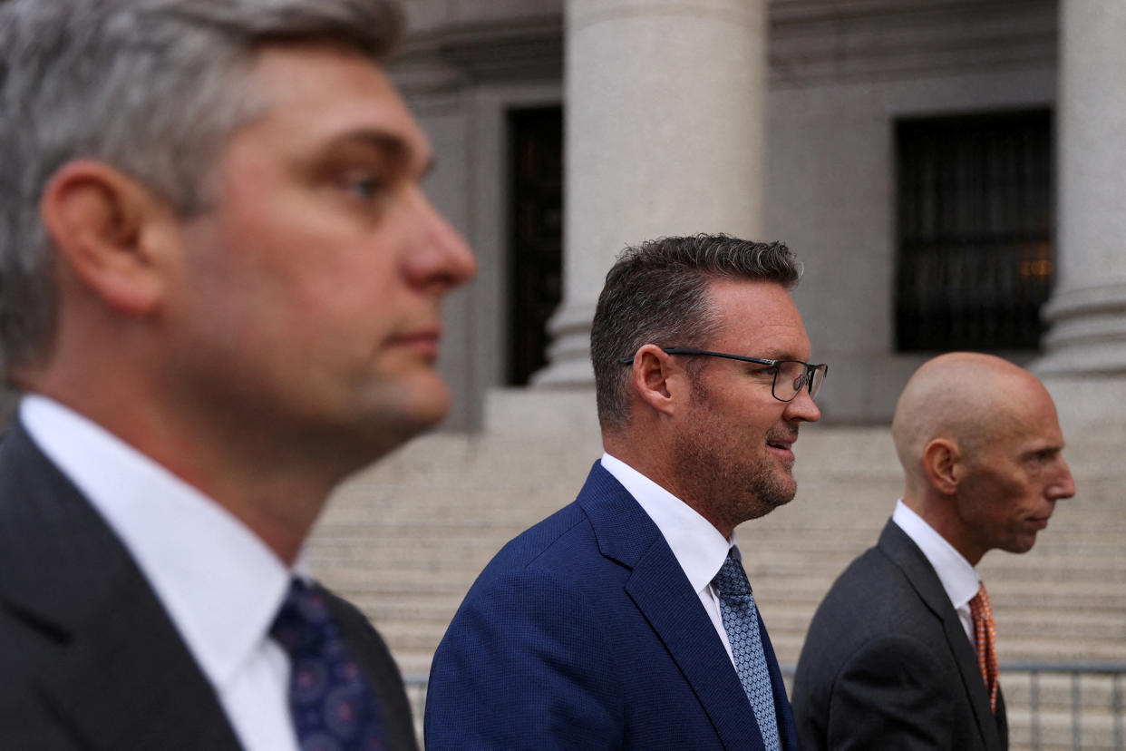 FILE PHOTO: Trevor Milton, founder and former-CEO of Nikola Corp., departs the Thurgood Marshall United States Courthouse in New York, U.S., September 12, 2022. REUTERS/Amr Alfiky/File Photo/File Photo