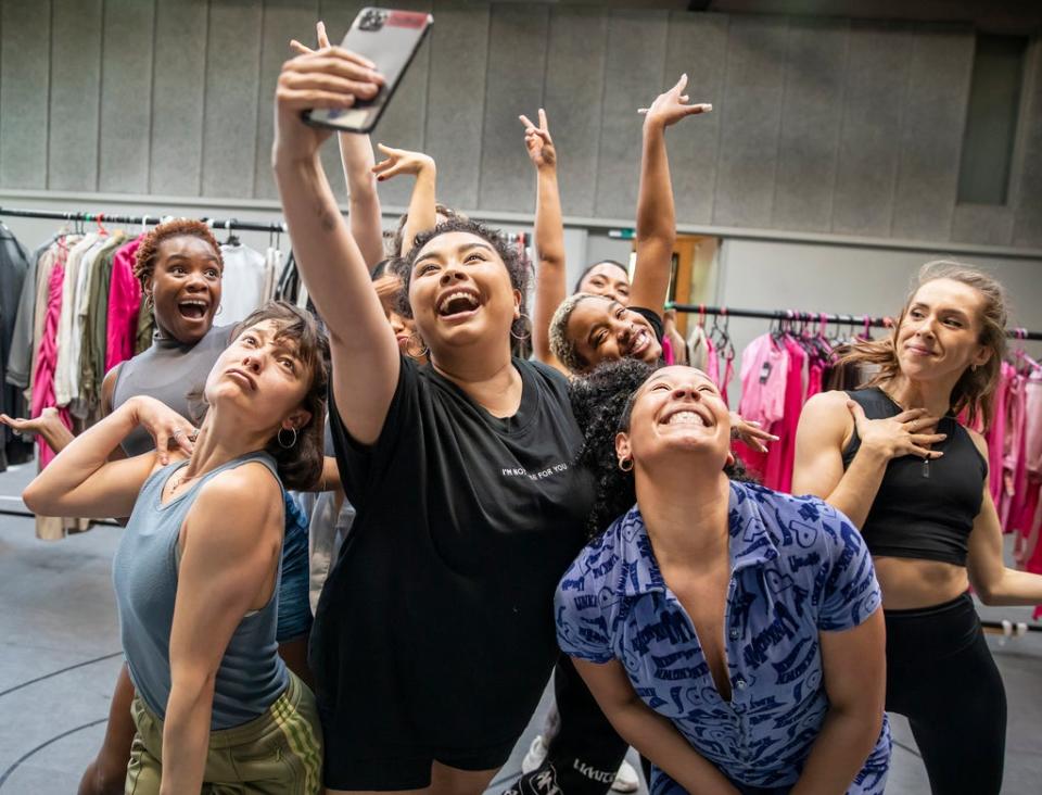 The cast in rehearsals (Pamela Raith)