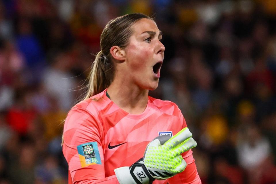 Mary Earps, England’s number one goalkeeper  (Patrick Hamilton / AFP via Getty Images)