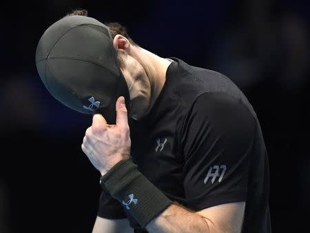 Britain Tennis - Barclays ATP World Tour Finals - O2 Arena, London - 19/11/16 Great Britain's Andy Murray looks dejected during his semi final match against Canada's Milos Raonic Reuters / Toby Melville Livepic