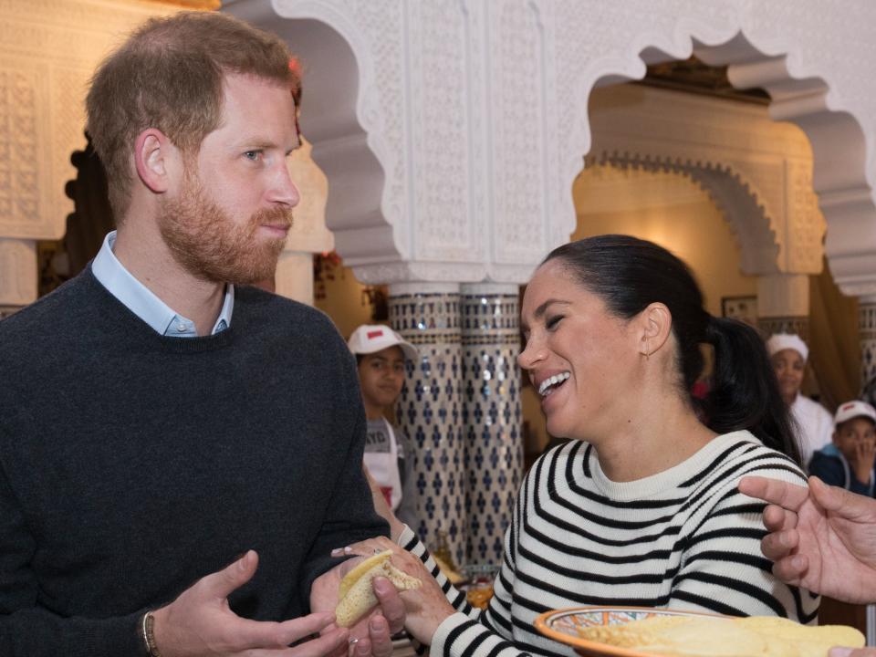 Meghan Markle and Prince Harry in Morocco in 2019.