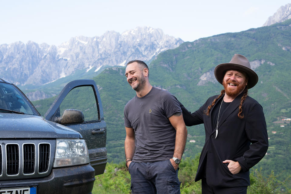 Will Mellor and Keith Lemon took on some of the world's most dangerous roads. (Dave/UK TV)