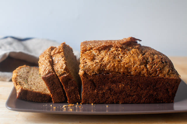 a loaf of zucchini bread