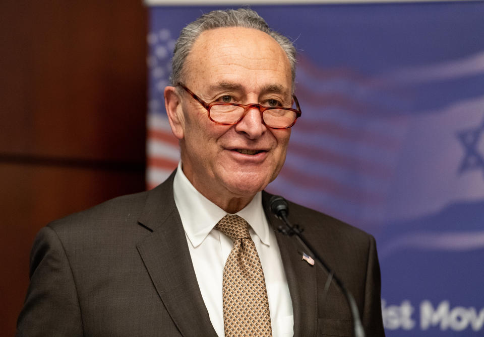 Senate Minority Leader Chuck Schumer (D-N.Y.) is urging Congress to say Friday's&nbsp;Affordable Care Act ruling should be overturned. (Photo: SOPA Images via Getty Images)