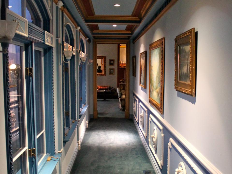 One of the hallways in the house.