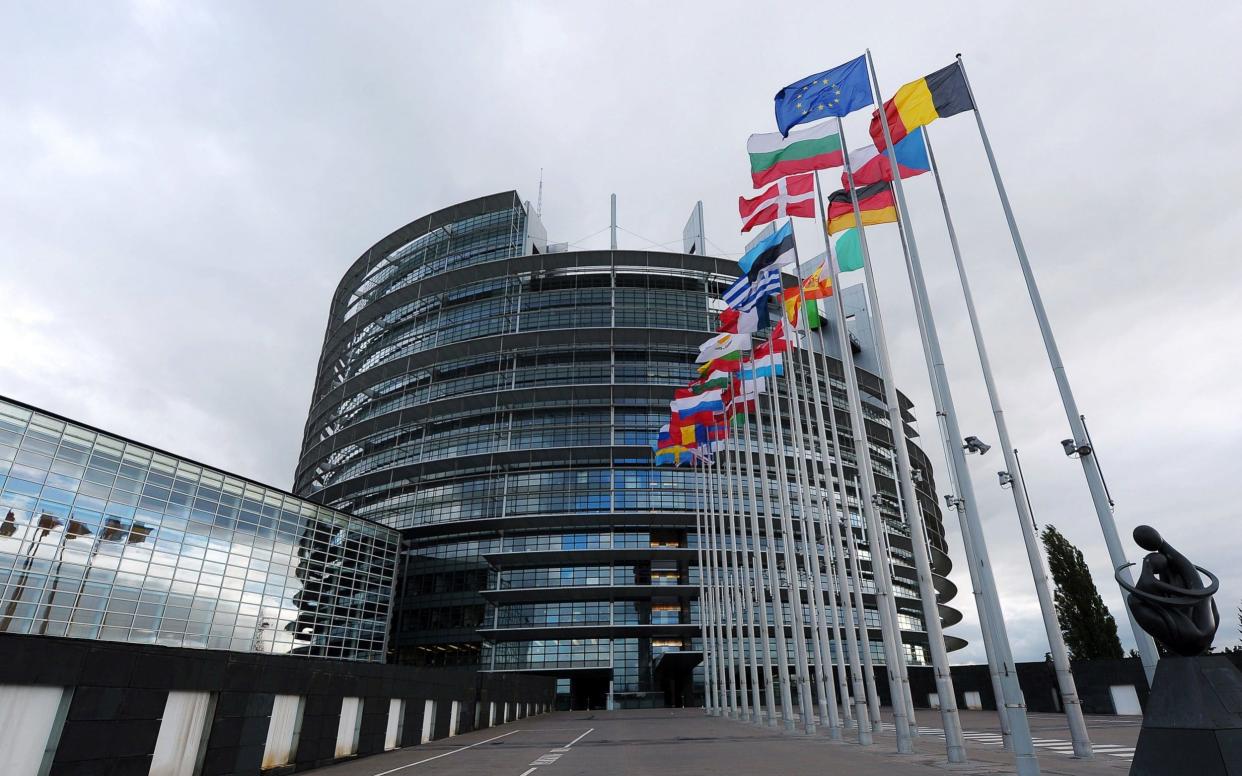 The European Parliament in Strasbourg, France: one of the two seats of the institution where MEPs can claim a daily allowance just for turning up - AFP