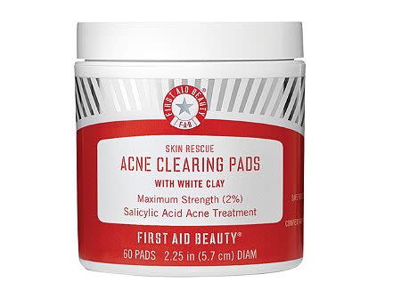 Reduce blemishes and prevent breakouts with <strong><a href="https://fave.co/2F8YQ0O" target="_blank" rel="noopener noreferrer">Skin Rescue Acne Clearing Pads With White Clay</a>.</strong>&nbsp;Soaked in 2 percent salicylic&nbsp;acid and kaolin clay to absorb impurities and reduce sebum, these also contain tea tree oil and willow bark to purify pores and smooth skin without stripping or drying.&nbsp;<strong><a href="https://fave.co/2F8YQ0O" target="_blank" rel="noopener noreferrer">Find it for $30 at Ulta.</a></strong><i><strong></strong><br /></i><strong></strong>