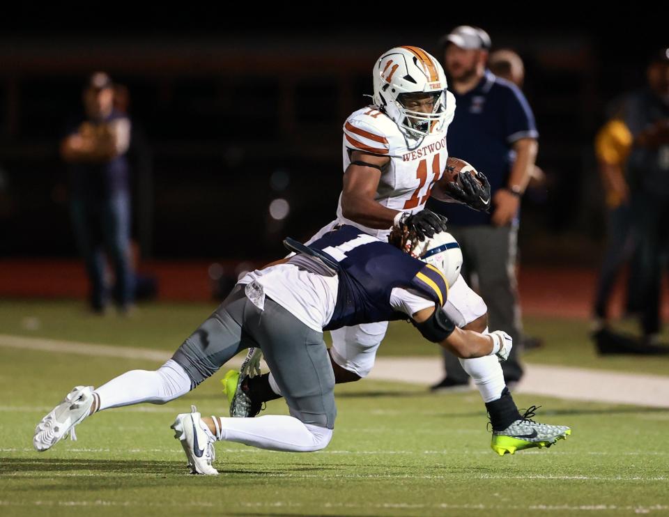 Demani Stewart broke a 42-year-old Westwood school record by rushing for 180 yards a game during the 2023 football season.