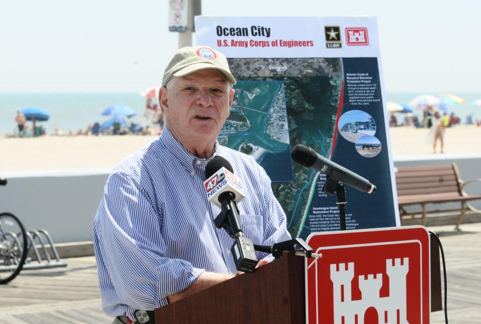 Sen. Ben Cardin, D-MD, announced on Thursday, Aug. 19,  the commencement of another beach replenishment project in Ocean City.