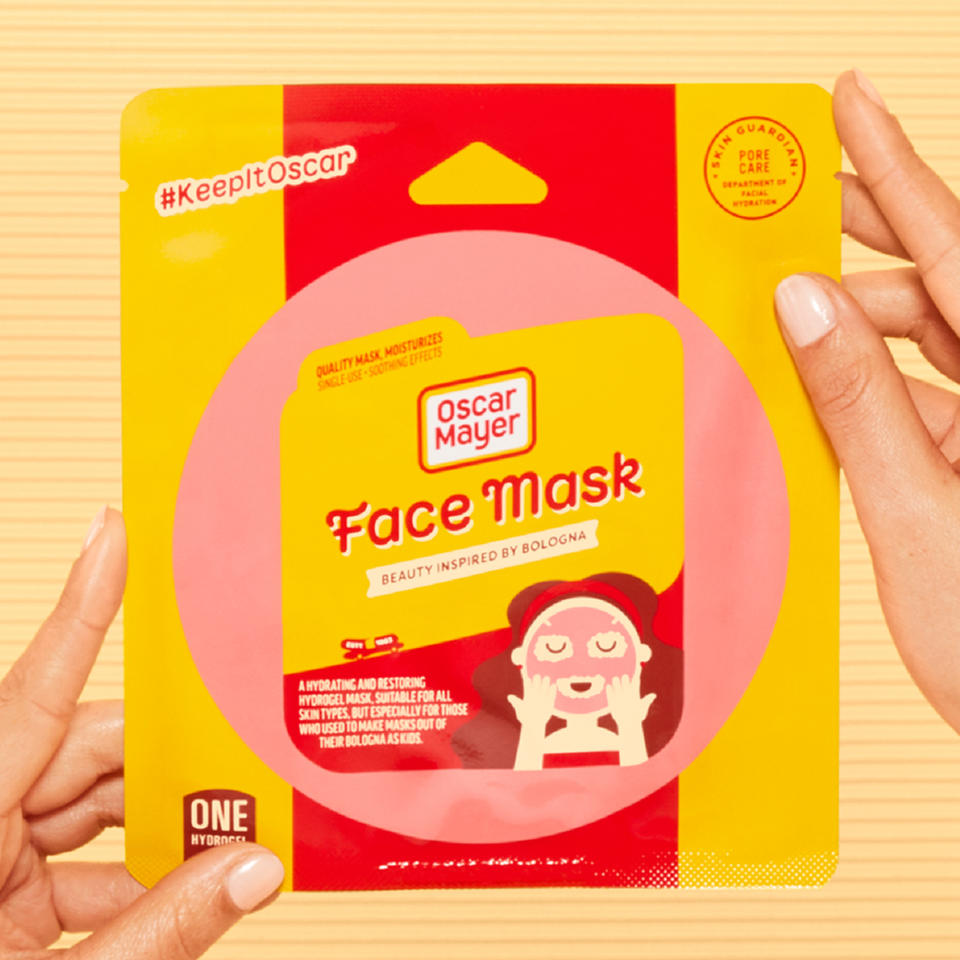 The masks are $4.99 apiece and selling on Amazon while supplies last. (Oscar Mayer)