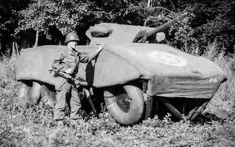 Dummy armoured car used by the Ghost Army