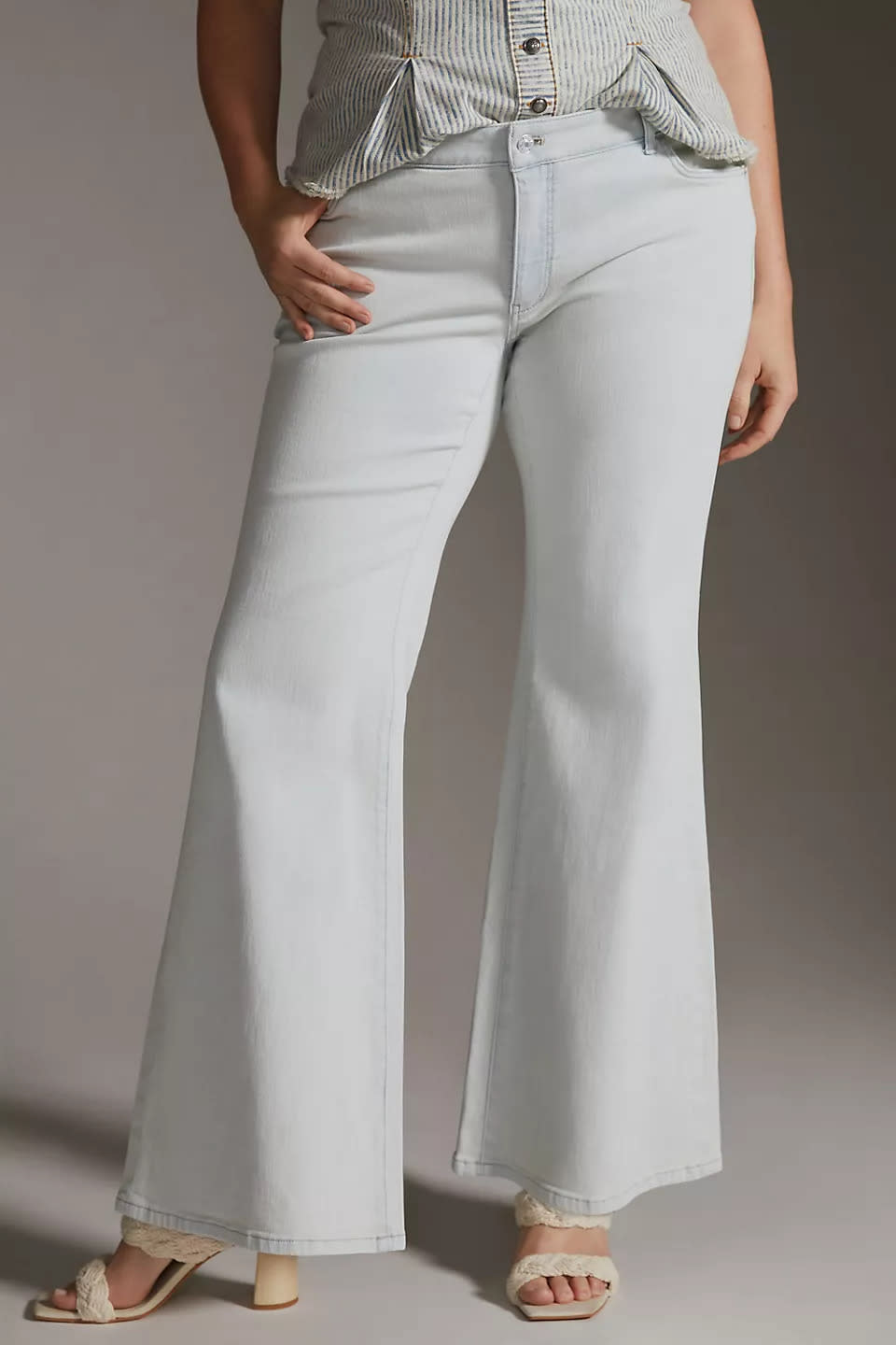 Pilcro Low-Rise Flare Jeans. Image via Anthropologie.