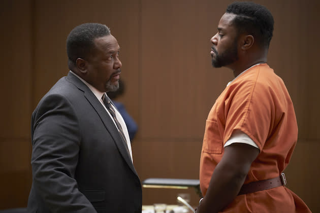 Wendell Pierce and Malcolm-Jamal Warner in “Kendall’s Story” - Credit: Fox