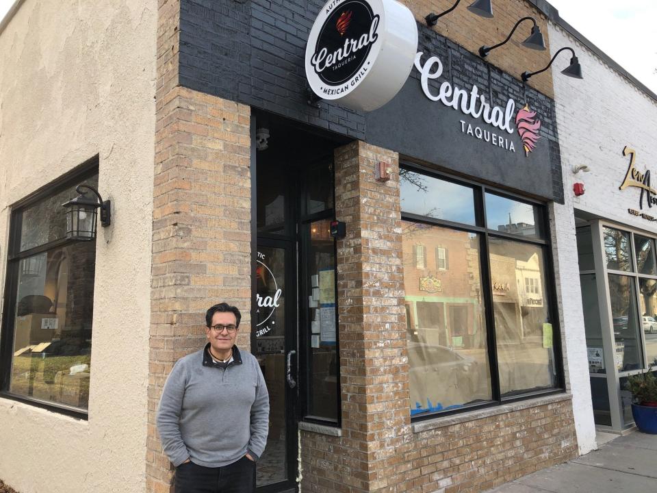 Raul Santoyo, general manager of Central Taqueria, stands in front of the restaurant on South Street in Morristown Thursday, Feb. 2, 2023. The restaurant's grand opening is scheduled for Feb. 17.