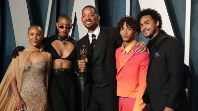 Will Smith's 3 Kids Support Dad at Vanity Fair Party After Oscars Drama
