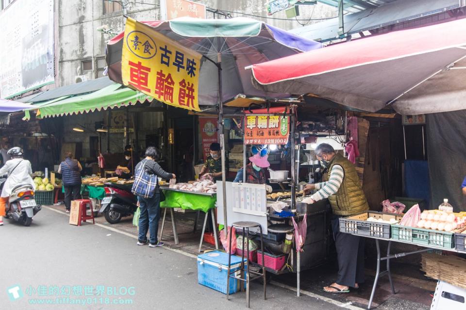 蘆洲湧蓮寺美食～古早味車輪餅