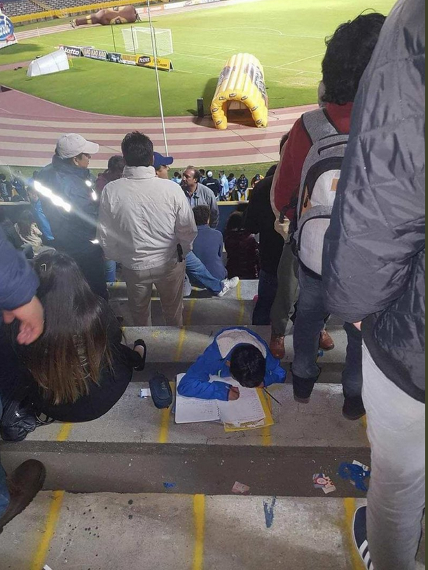 Kevin Núñez en el Estadio Olímpico Atahualpa (Foto: Twitter)