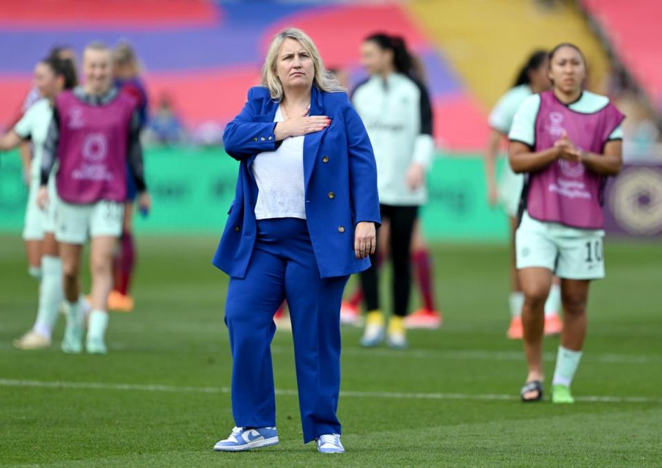 Hayes saw her side beat Barcelona on Saturday (Getty Images)