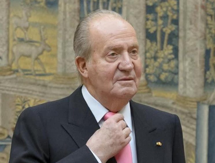 El Rey Juan Carlos I en el Palacio Real.<br>AFP