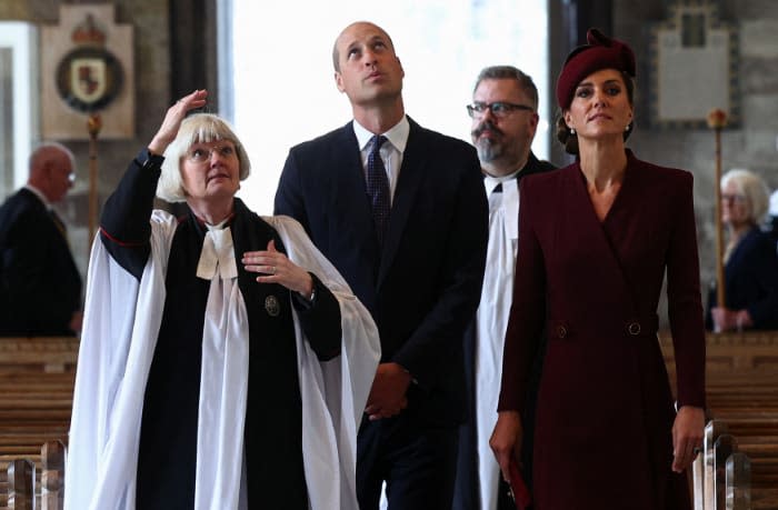 Los príncipes de Gales en el homenaje a la Reina