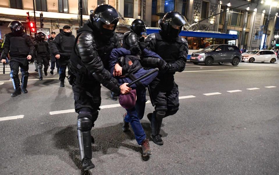 Protests in Saint Petersburg - Olga Maltseva/AFP