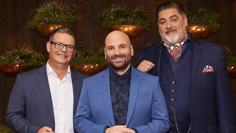 Former MasterChef judges Gary Mehigan, George Calombaris and Matt Preston.