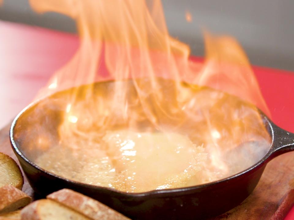 Flaming Cheese (Saganaki)