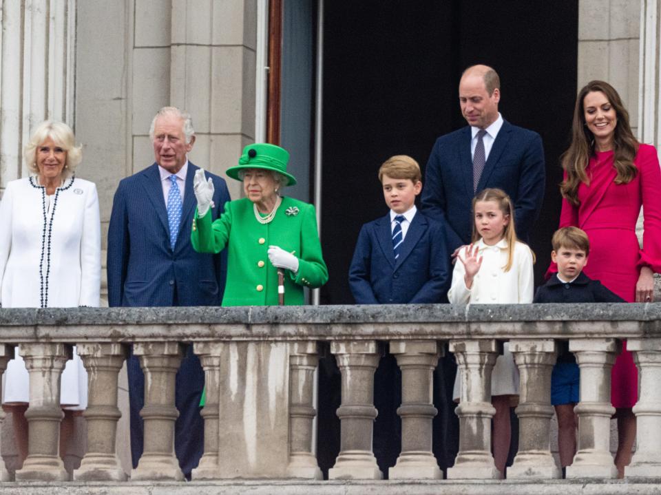 Queen Elizabeth II and royal family during Platinum Jubilee