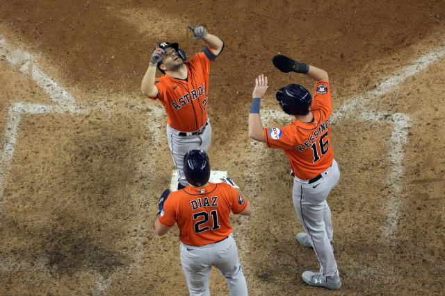 Rangers build big early lead off Valdez, hold on for 5-4 win over Astros to  take 2-0 lead in ALCS