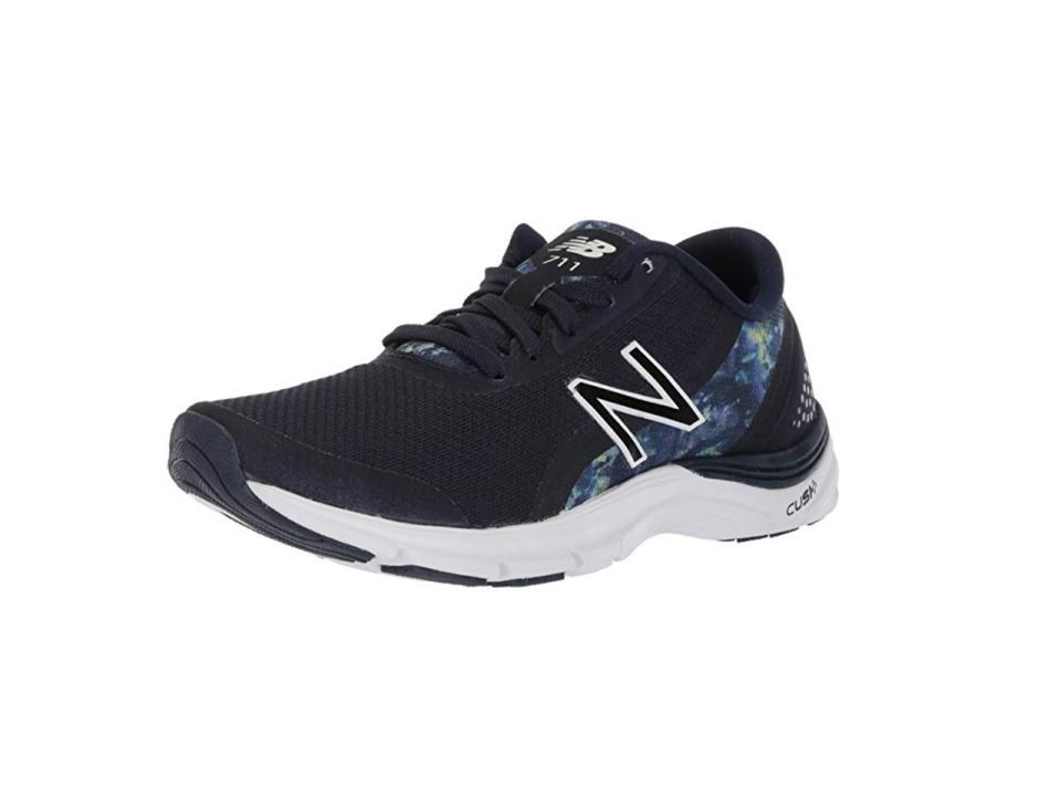New Balance Women's 711v3 Cush and Cross-Trainer Shoes in Pigment/Ice Violet, $30