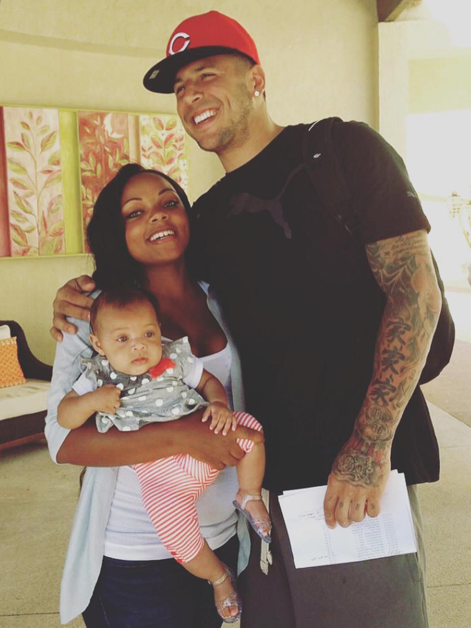 Aaron Hernandez and his daughter