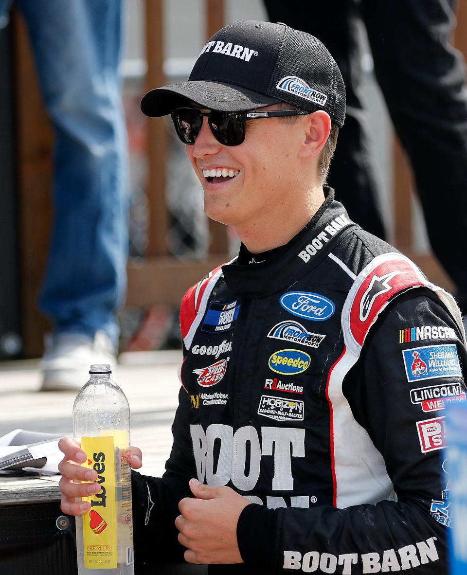 Zane Smith is seen during the inaugural NASCAR Camping World Truck Series O'Reilly Auto Parts 150 at Mid-Ohio on Saturday, July 9, 2022. TOM E. PUSKAR/ASHLAND TIMES-GAZETTE