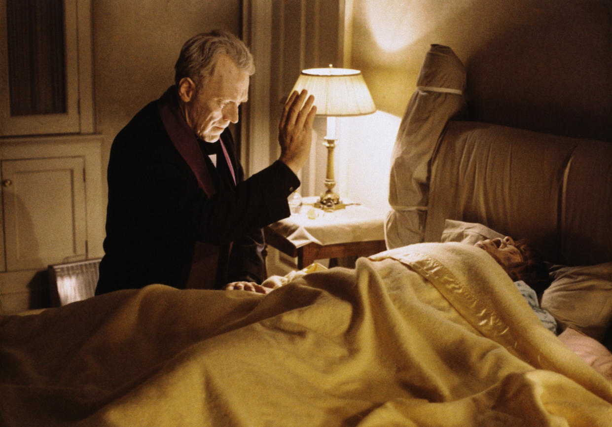 Image: Max von Sydow and Linda Blair in Scene from The Exorcist (Courtesy Bettmann / Bettmann Archive)