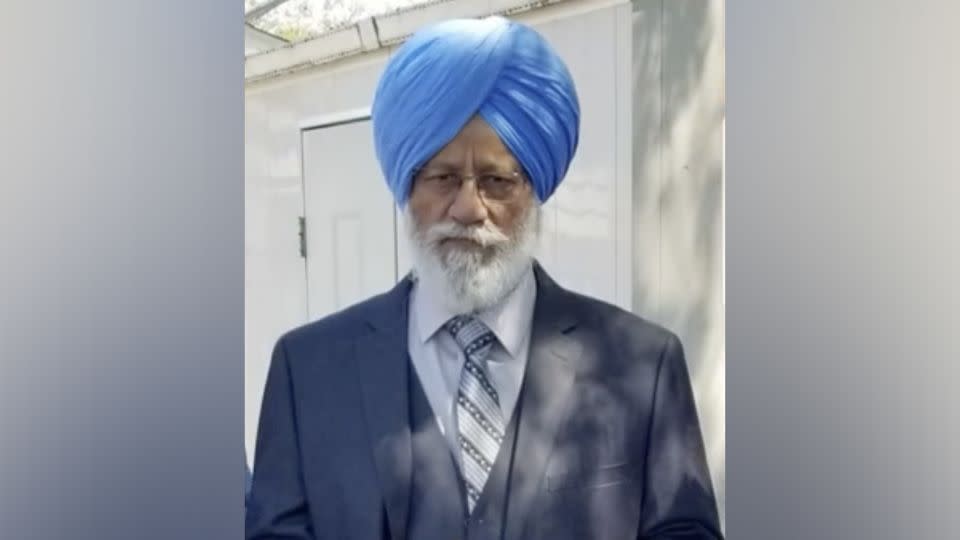 Jasmer Singh, a 66-year-old Sikh man, died on October 20 after sustaining a brain jury, prosecutors say. - Moloney's Lake Funeral Home & Cremation Center
