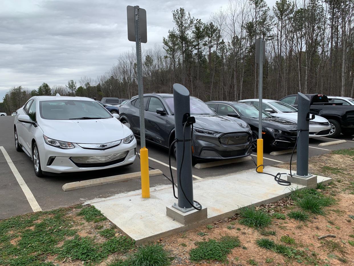 Andrew Lambrecht's white 2016 Chevrolet Volt.