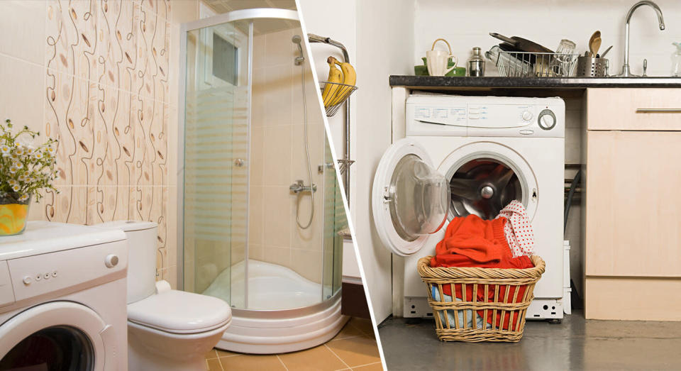 A debate has been sparked online about whether washing machines belong in the kitchen [Photo: Getty]