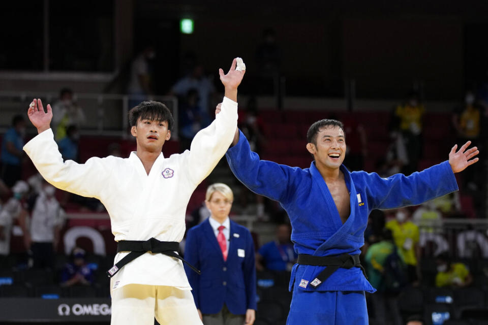 楊勇緯從小練柔道，終於獲得奧運銀牌。（圖／AP）