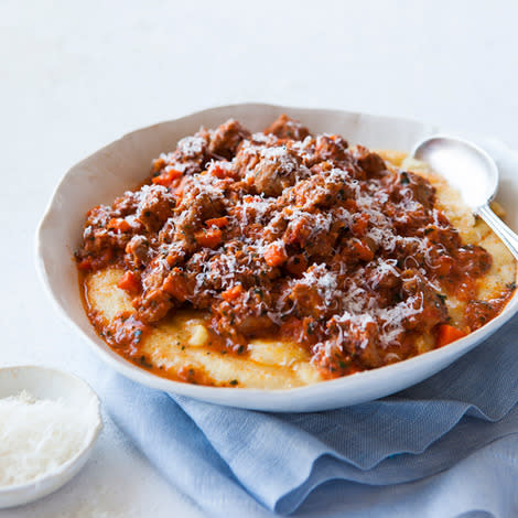 Polenta with Meat Sauce