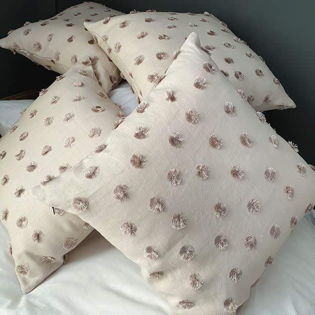 <p>We all know that throw cushions can make a room, and these beautiful handmade cushions are a great example of that.</p><p>Designed and made in Norfolk in small collections, one-off pieces and bespoke creations, the wide range of colours, texture and styles available here mean that there's something to suit every home. </p><p>We've particularly fallen for the Hello Yellow and Dreamy Vintage collections. </p><p><a class="link " href="https://thecushionmaven.com/" rel="nofollow noopener" target="_blank" data-ylk="slk:SHOP HERE;elm:context_link;itc:0;sec:content-canvas">SHOP HERE</a></p><p><a href="https://www.instagram.com/p/CCkaOVll6k0/?utm_source=ig_embed&utm_campaign=loading" rel="nofollow noopener" target="_blank" data-ylk="slk:See the original post on Instagram;elm:context_link;itc:0;sec:content-canvas" class="link ">See the original post on Instagram</a></p>