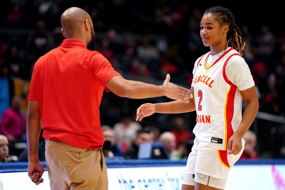 Purcell Marian freshman Dee Alexander (2) was named the Ohio Division III Player of the Year after leading the Lady Cavaliers to a state championship.