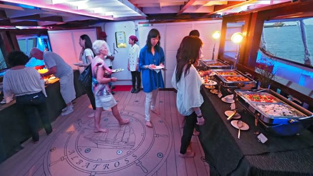 The Grand Salon located at the lower deck of Royal Albatross