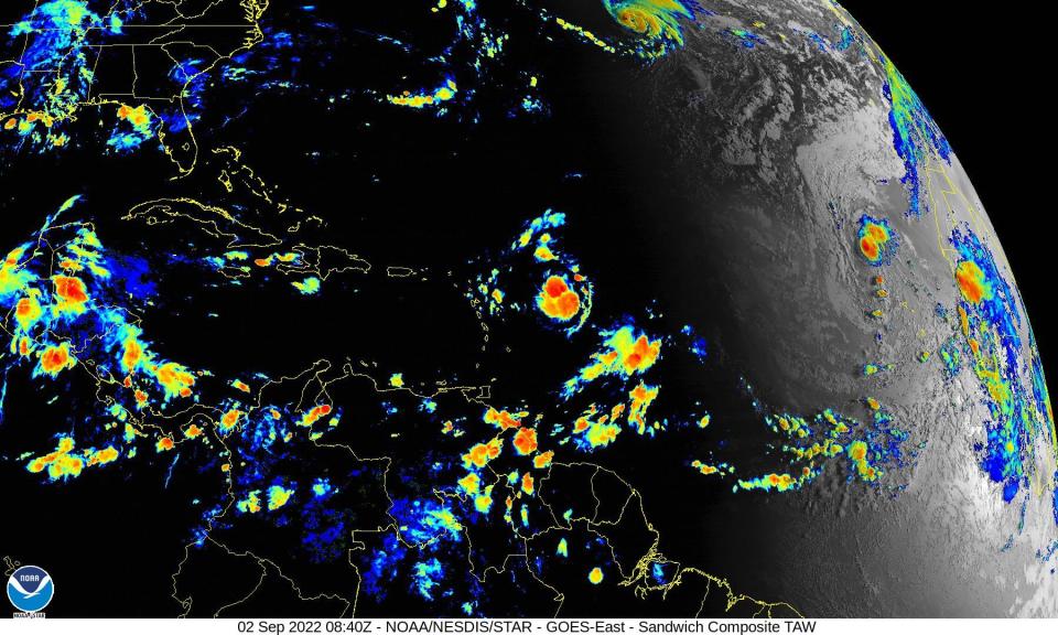 Tropical conditions 5 a.m. Sept. 2, 2022.