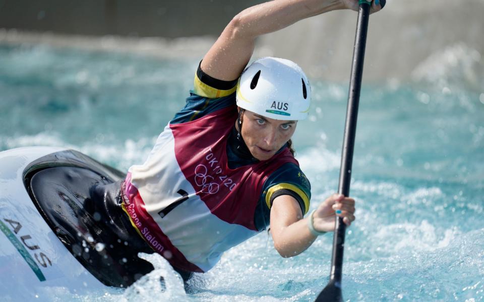 Jessica Fox of Australia in action in the Women's Canoe C1 Semifinal during the Canoeing events of the Tokyo 2020 Olympic Games, at the Kasai Canoe Slalom Centre in Tokyo, Japan, 29 July 2021 - DANNY LAWSON/EPA-EFE/Shutterstock 